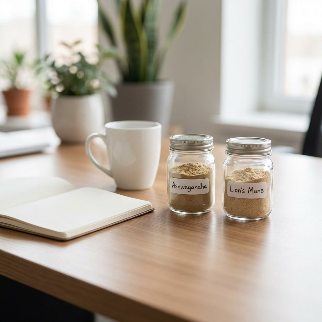 Illustration for Ashwagandha vs. Lion’s Mane: Which Natural Adaptogen Provides Better Support for Mental Clarity?