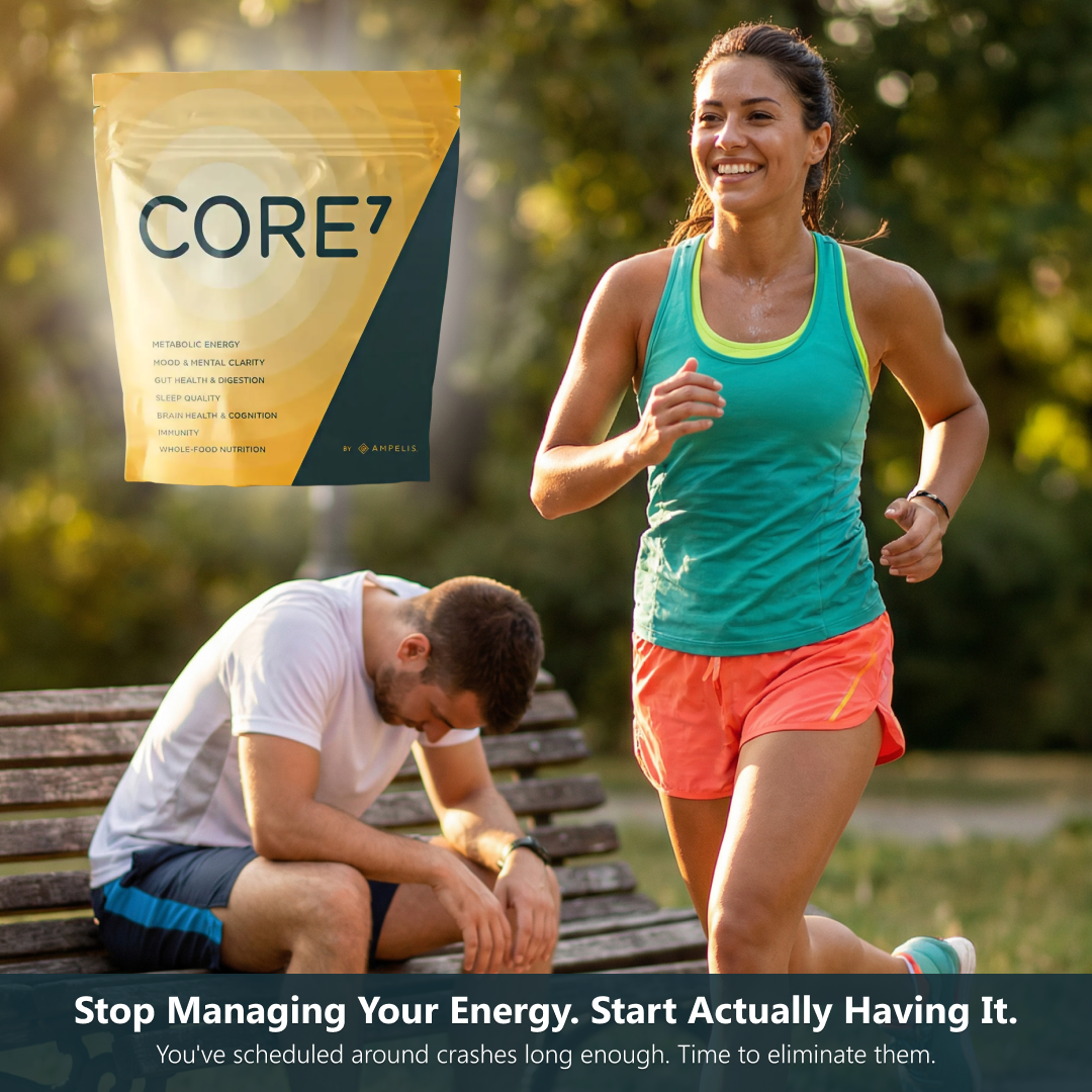 How to use CORE7 to support mood and mental clarity during a high-stress work period