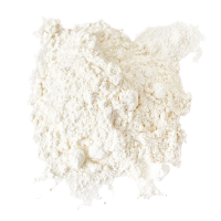 White powdery substance on a white background