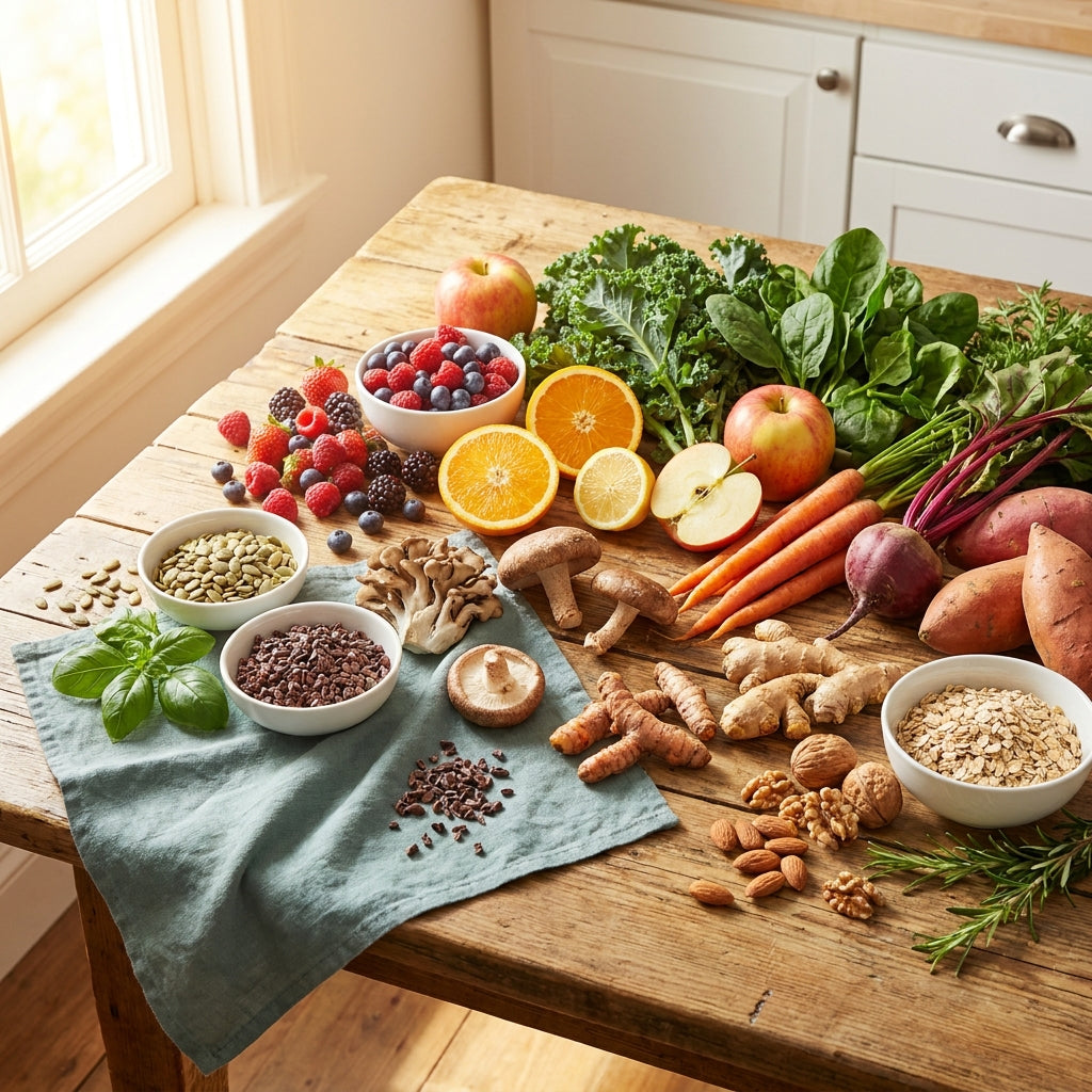 Real food and daily nutrition routine